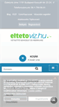 Mobile Screenshot of eltetoviz.hu
