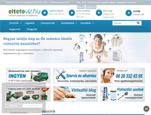 Tablet Screenshot of eltetoviz.hu
